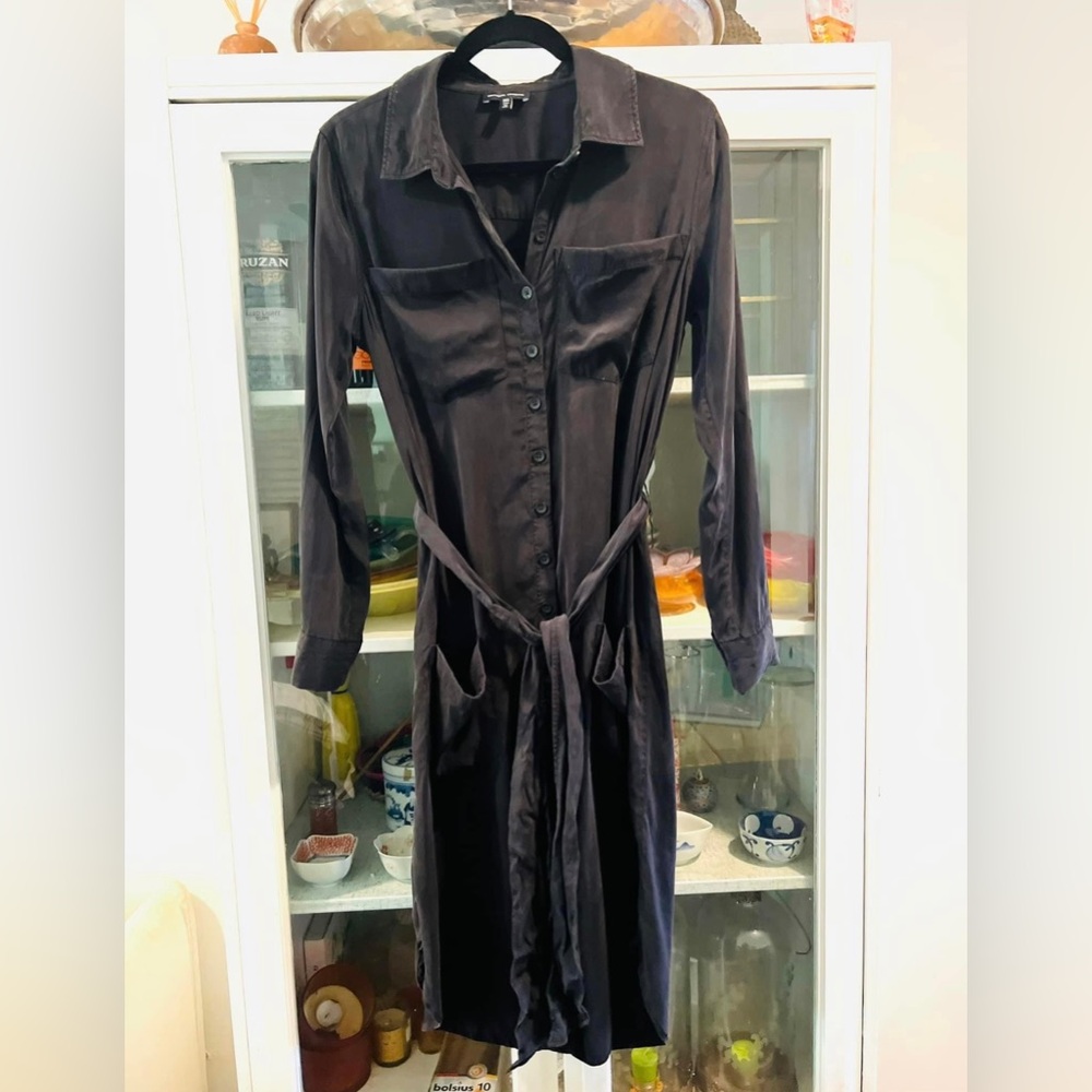 Universal Standard Michelle Cupro shirt dress